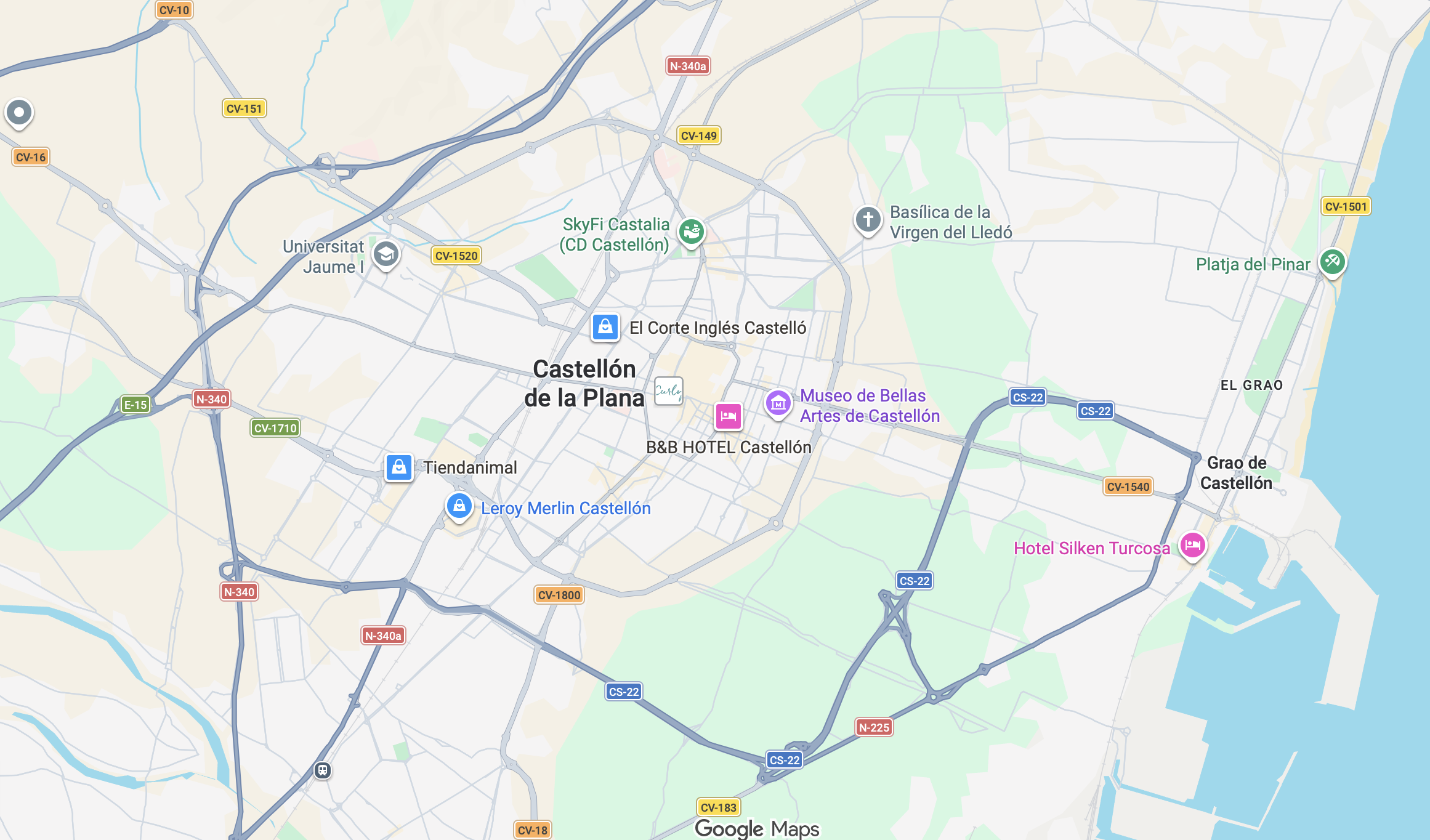 Mapa Castellón